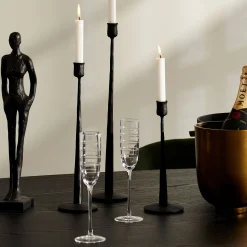 Discount Horgans Abella Etched Champagne Flute Set 4 Etched Glass