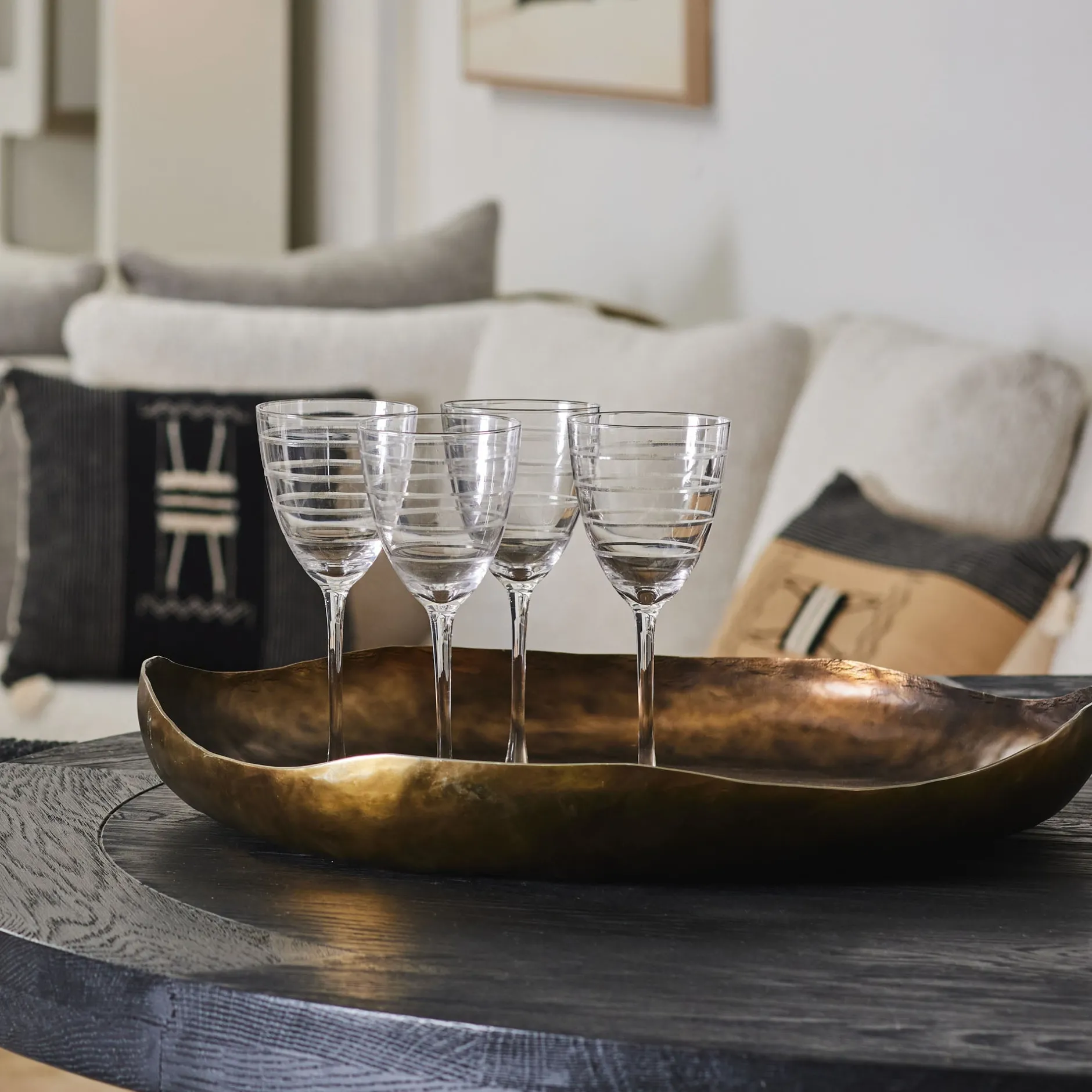 Online Horgans Abella Etched Red Wine Glass Set 4 Etched Glass