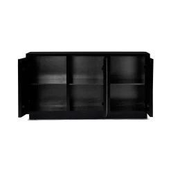 Online Horgans Abstract Bone Inlay Sideboard Black