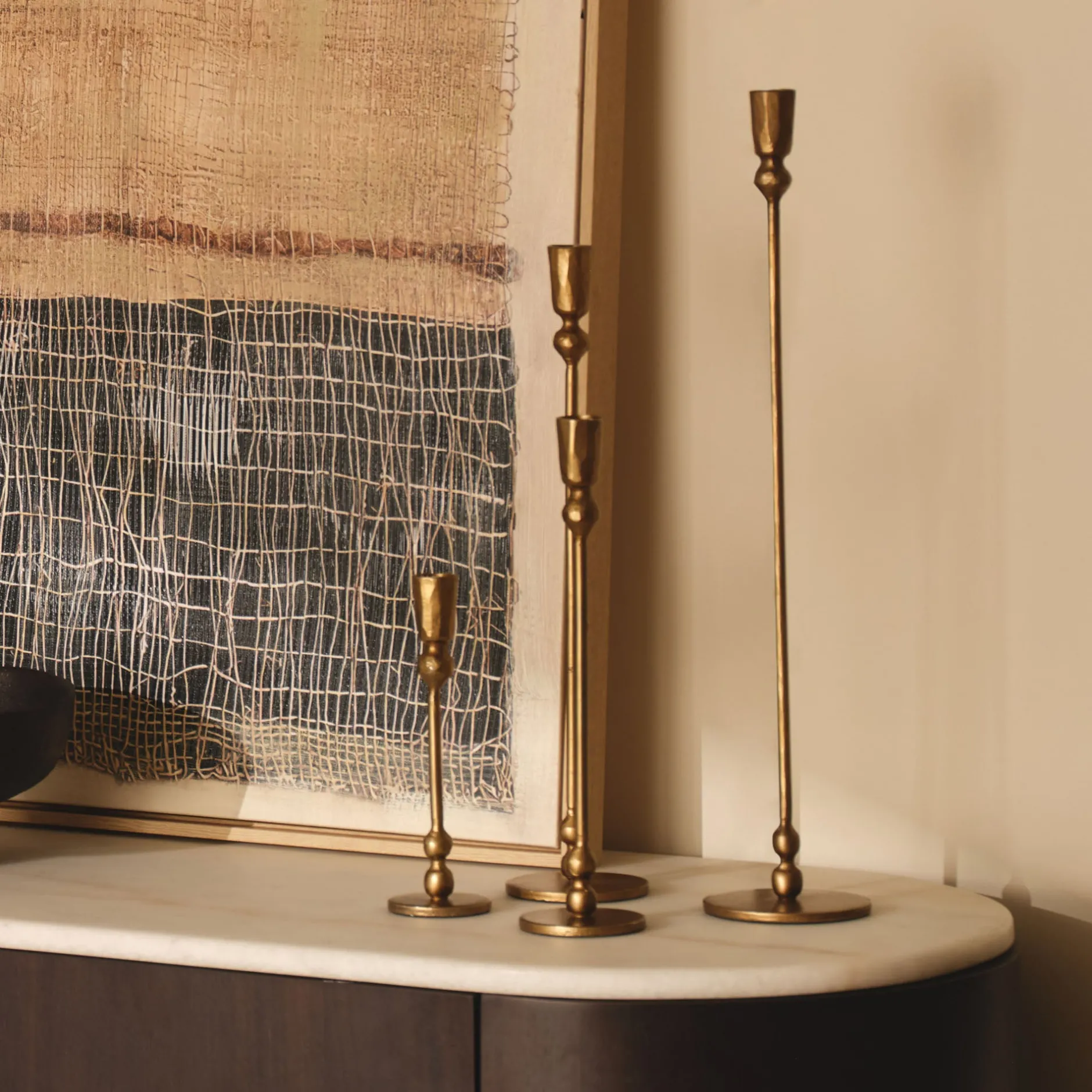 Online Horgans Aero Candleholder Medium Brass