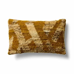 Clearance Horgans Afi Rectangle Cushion 35x60 Yellow & Natural