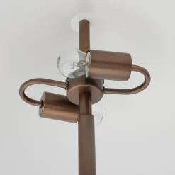 Online Horgans Aiko Floor Lamp Dark Bronze & White