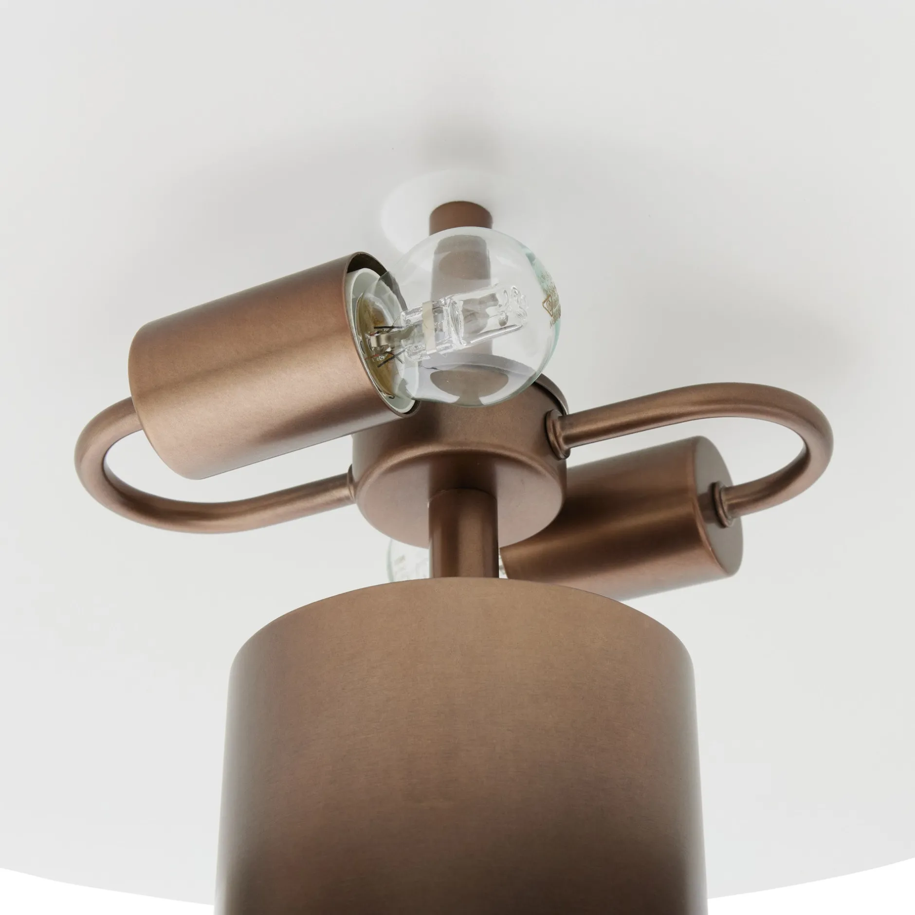 Online Horgans Aiko Table Lamp Dark Bronze & White