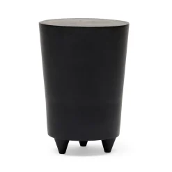 Discount Horgans Akin Drum Side Table Black