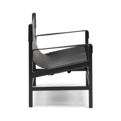 Discount Horgans Aldo Leather Armchair Black