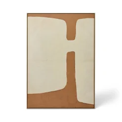 Best Horgans Alma Framed Wall Art Brown & Cream