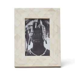 New Horgans Almasi Photo Frame 4 x 6 Natural Bone