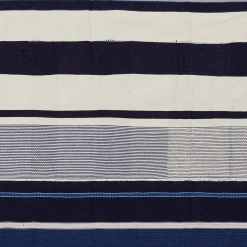 New Horgans Alo Handwoven Throw Blue, White & Black