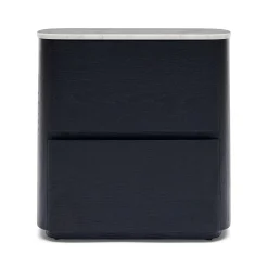 Hot Horgans Alza Bedside Carrara Marble Black