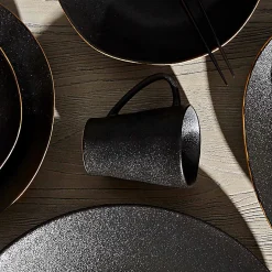Outlet Horgans Amaro Ceramic Mug Black Black & Gold