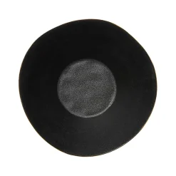 New Horgans Amaro Salad Bowl Black Small Black & Gold