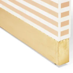 Discount Horgans Amo Bone Inlay Bedside Almond