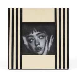 Outlet Horgans Anika Photo Frame 4 x 4 Cream & Black