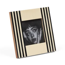 Outlet Horgans Anika Photo Frame 4 x 4 Cream & Black