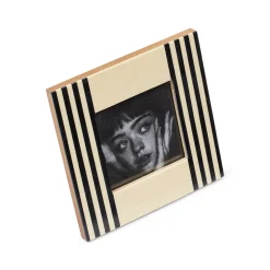 Outlet Horgans Anika Photo Frame 4 x 4 Cream & Black