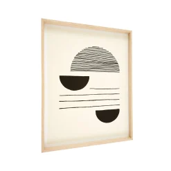 Online Horgans Apollo Framed Wall Art Black & Cream