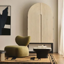 Discount Horgans Archer Recycled Pine Cabinet White Wash & Black