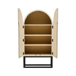 Discount Horgans Archer Recycled Pine Cabinet White Wash & Black