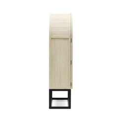 Discount Horgans Archer Recycled Pine Cabinet White Wash & Black