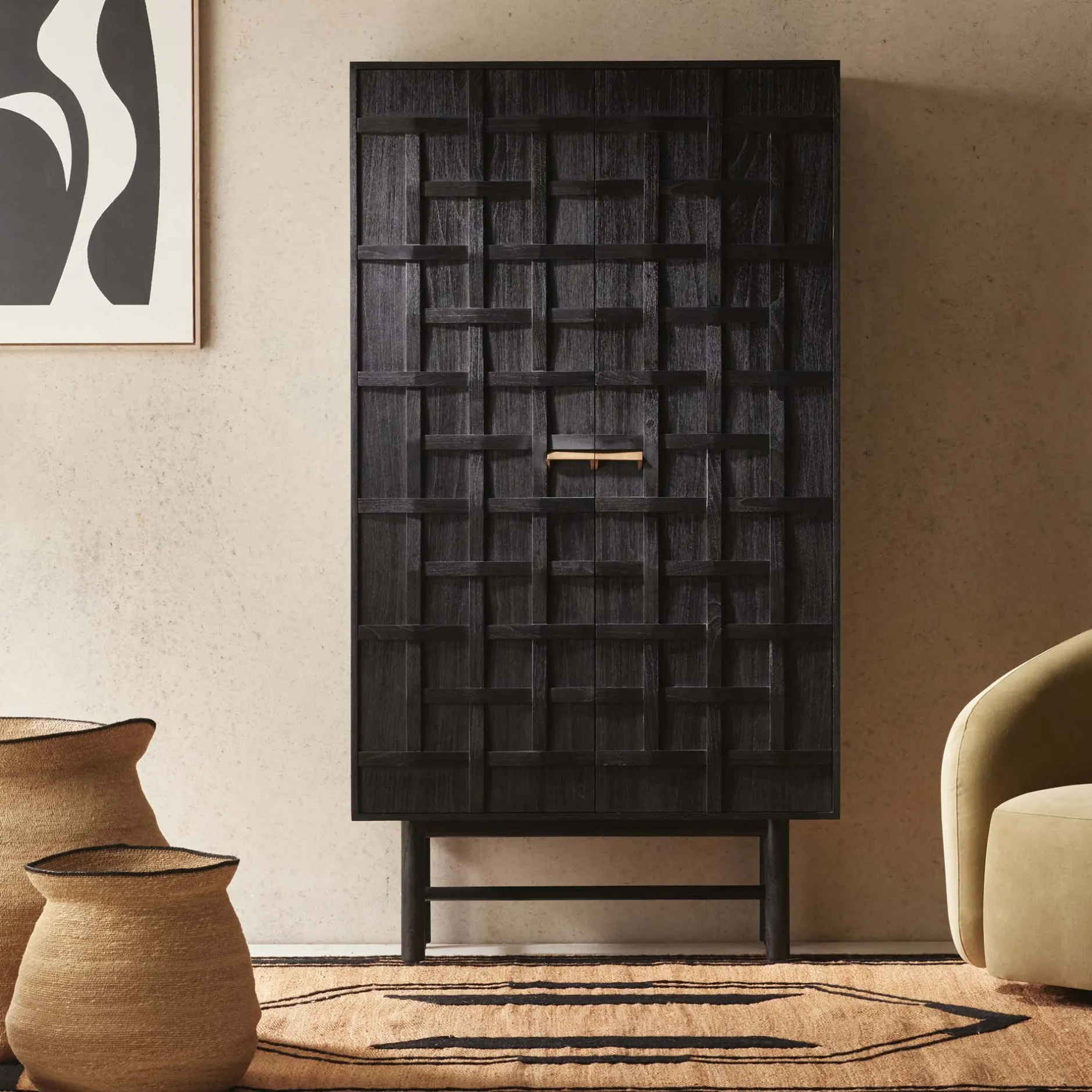 Best Horgans Ares Cabinet Black