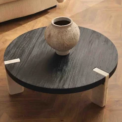 Hot Horgans Argo Marble Coffee Table Black