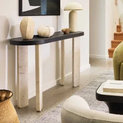 Sale Horgans Argo Marble Console Black
