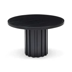 Outlet Horgans Ari Outdoor Dining Table Natural Black