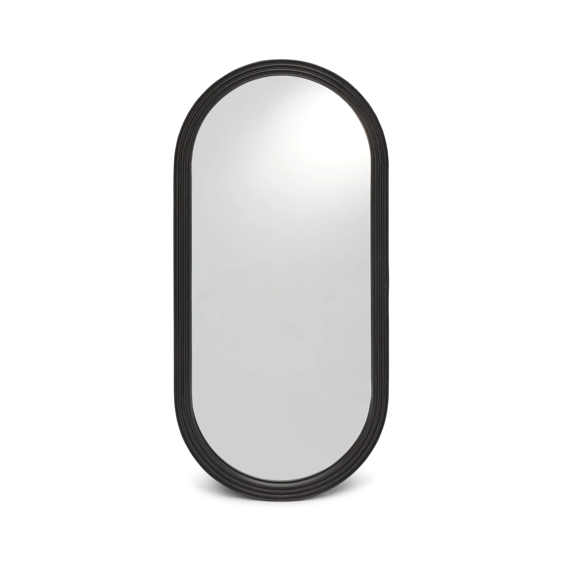 Online Horgans Ascot Oval Wall Mirror Matte Bronze Black