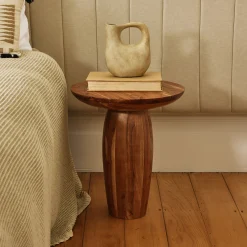 Clearance Horgans Atlas Timber Side Table Natural