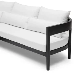 Sale Horgans Avoca Outdoor Sofa Black & Left Chaise White