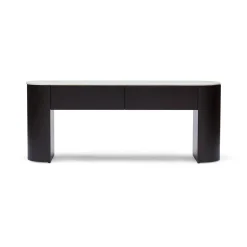 Best Horgans Axel Low Console Walnut