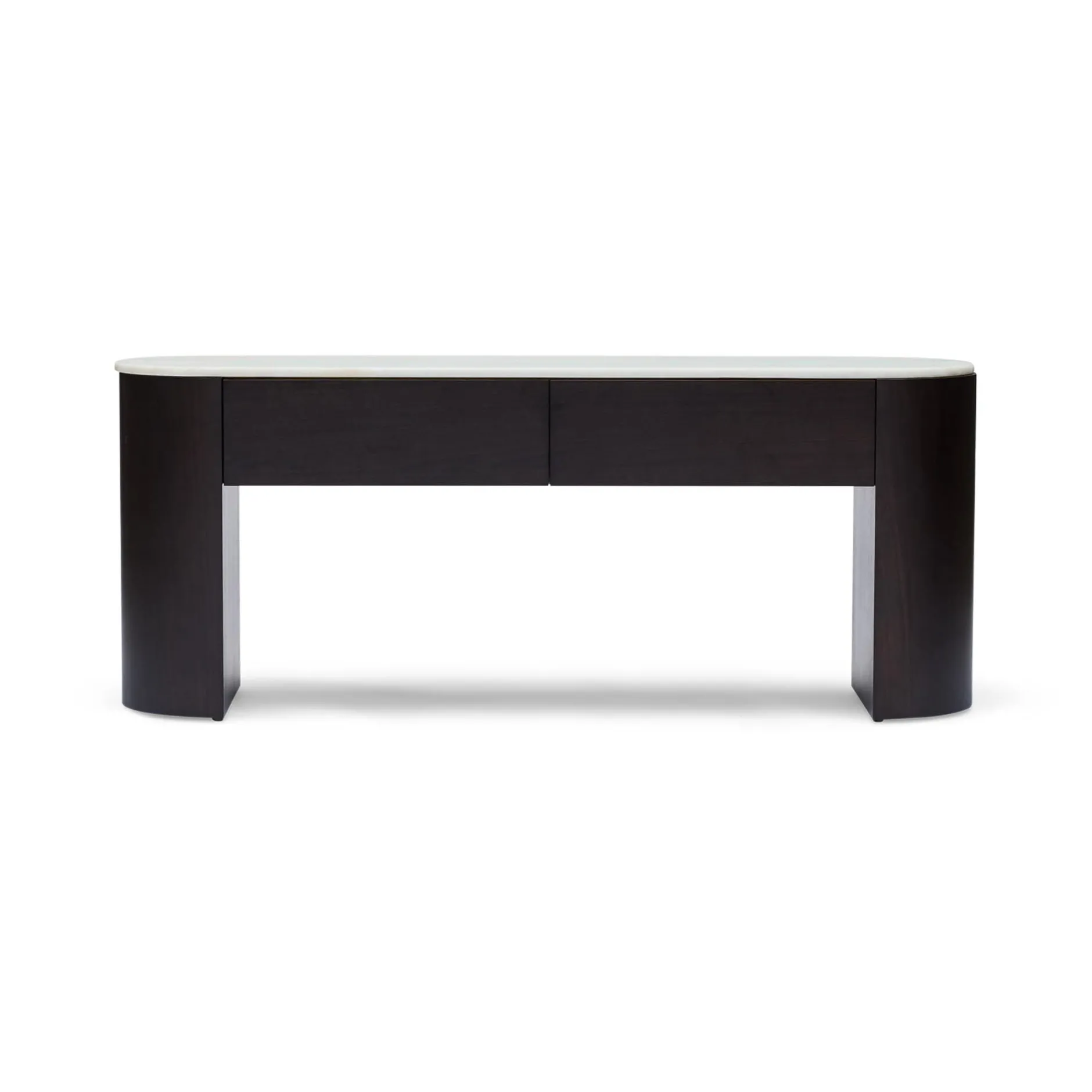 Best Horgans Axel Low Console Walnut