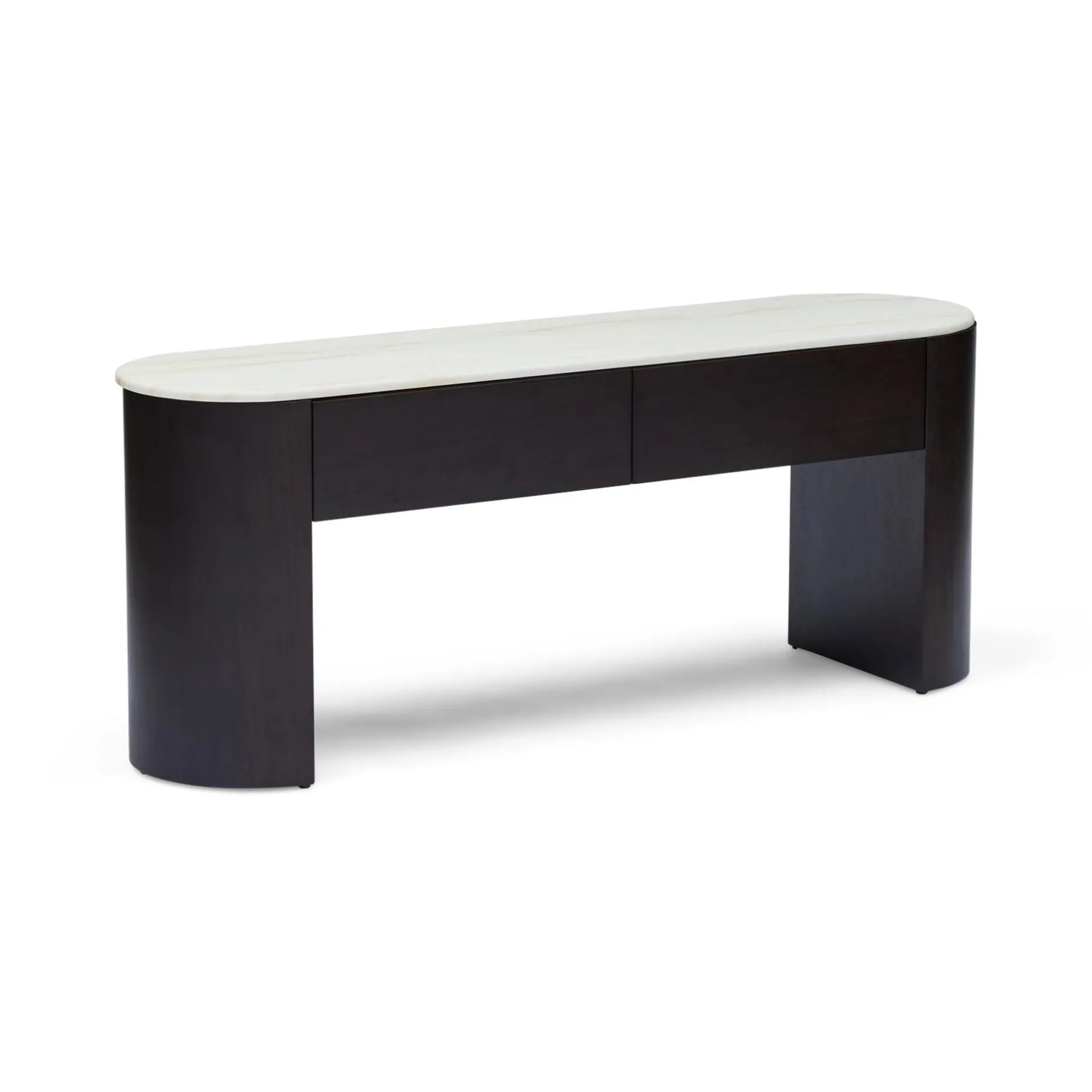 Best Horgans Axel Low Console Walnut