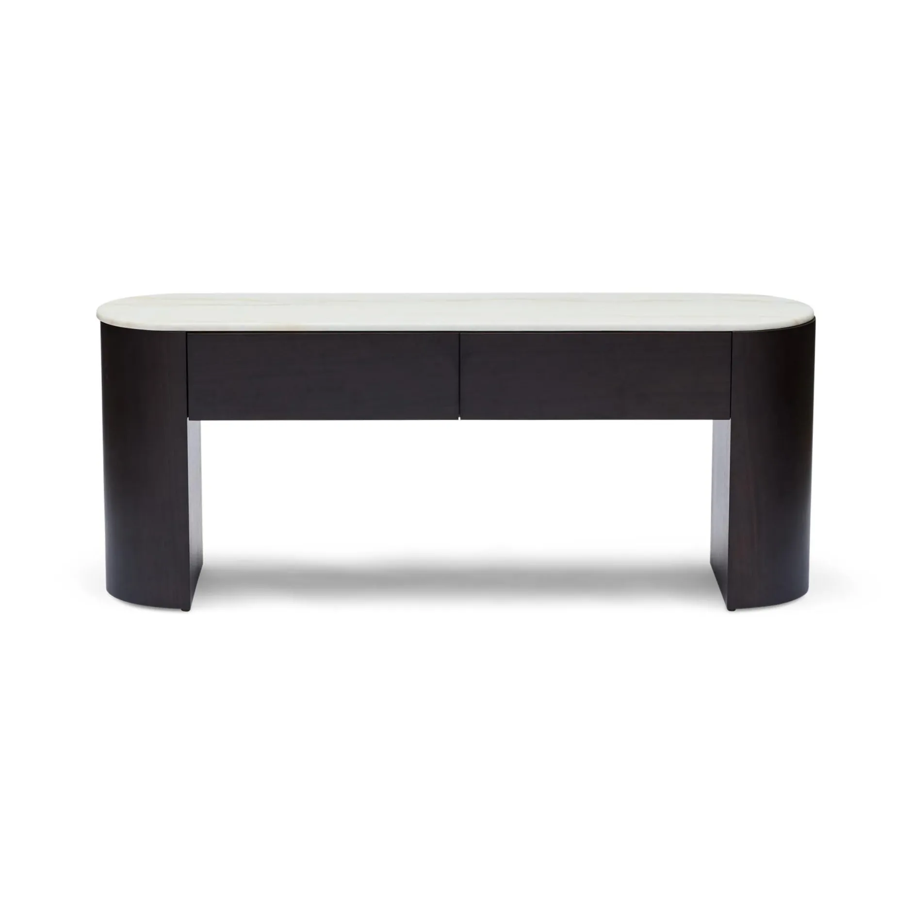 Best Horgans Axel Low Console Walnut