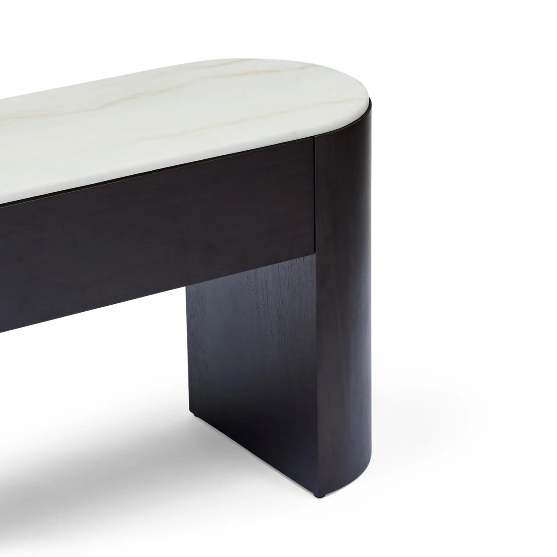 Best Horgans Axel Low Console Walnut