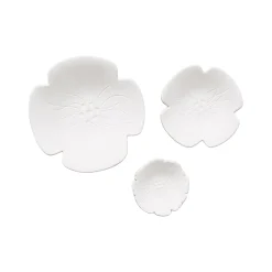 Sale Horgans Ayana Petal Ceramic Plate Small White