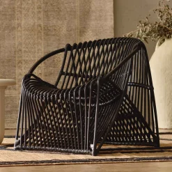 Discount Horgans Baha Occasional Chair Black Rattan
