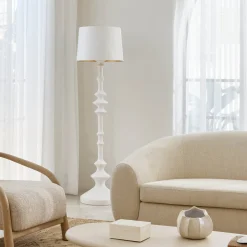 Best Horgans Basalt Floor Lamp White
