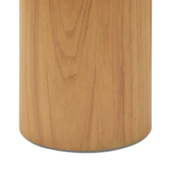 Hot Horgans Basma Marble Console Marble, Natural Wood