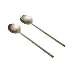 Fashion Horgans Beesh Iron Salad Servers Pewter