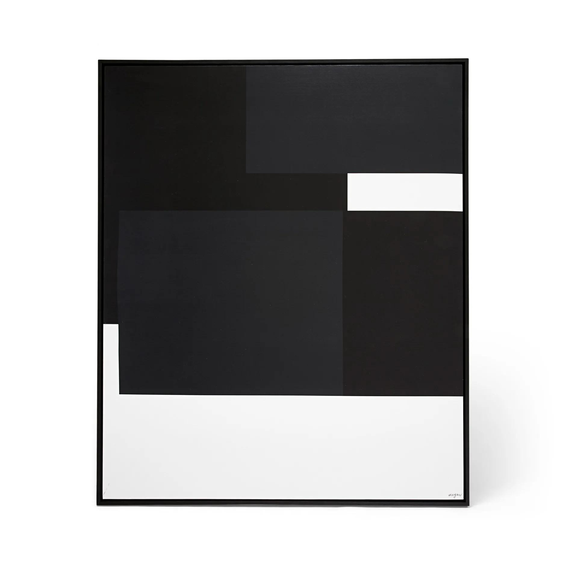 Best Horgans Block Canvas Wall Art Black & White