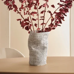 Outlet Horgans Boni Vase White & Black