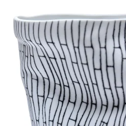 Outlet Horgans Boni Vase White & Black