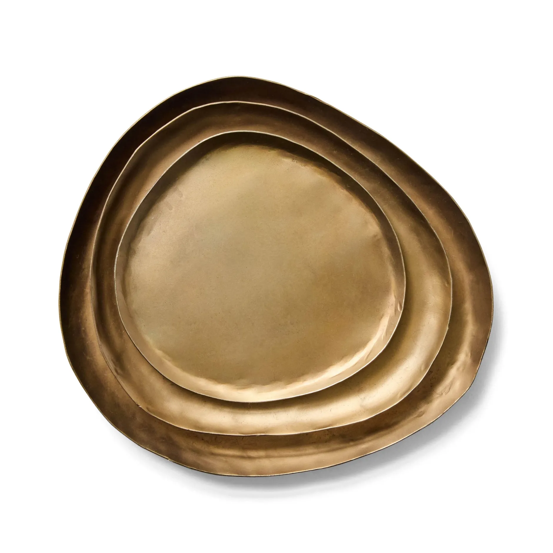 Sale Horgans Byron Tray Set Brushed Brass