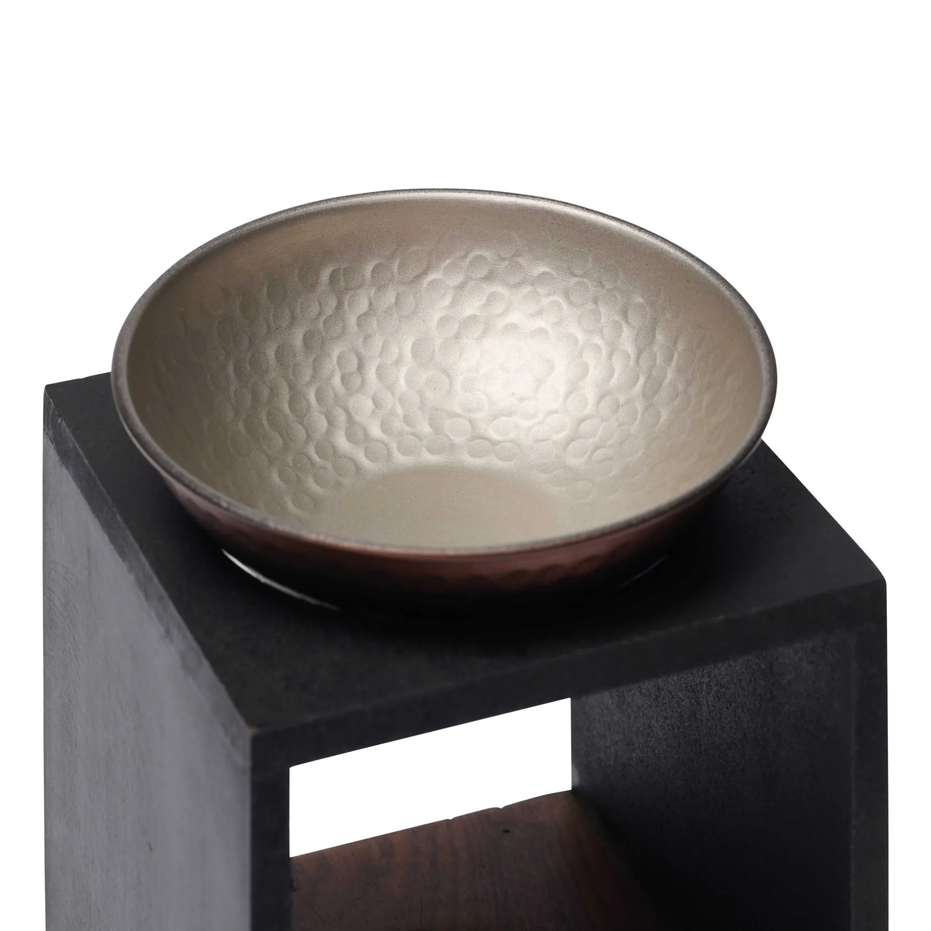 Fashion Horgans Cahya Oil Burner Wood & Silver