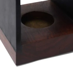 Fashion Horgans Cahya Oil Burner Wood & Silver