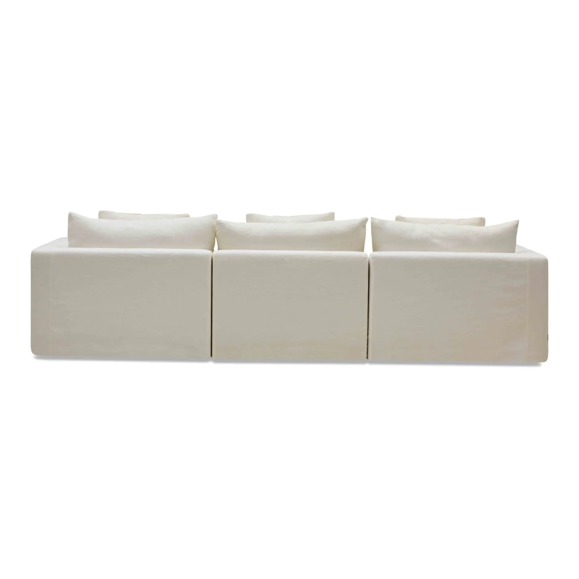 Clearance Horgans Cape Modular Sofa 3 Seat with Ottoman Snow