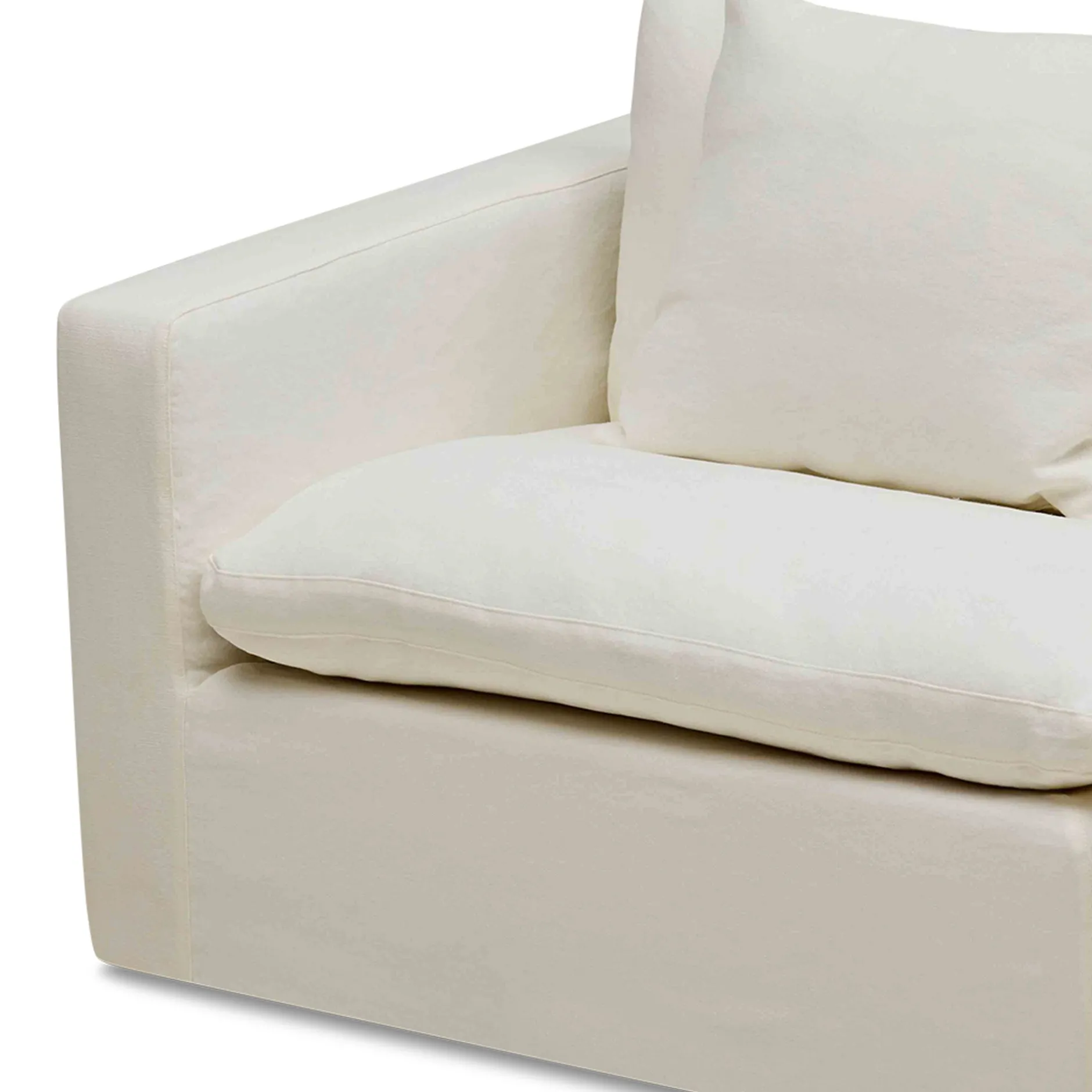 Clearance Horgans Cape Modular Sofa 3 Seat with Ottoman Snow