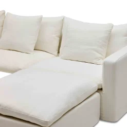 Clearance Horgans Cape Modular Sofa 3 Seat with Ottoman Snow