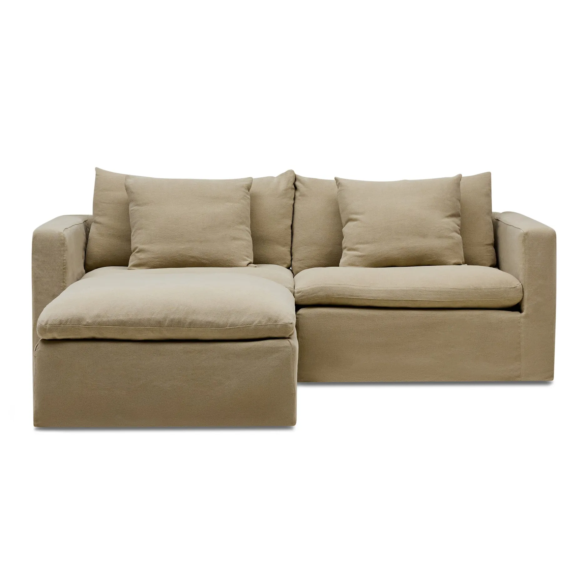 Sale Horgans Cape Modular Sofa 2 Seat with Ottoman Warm Stone